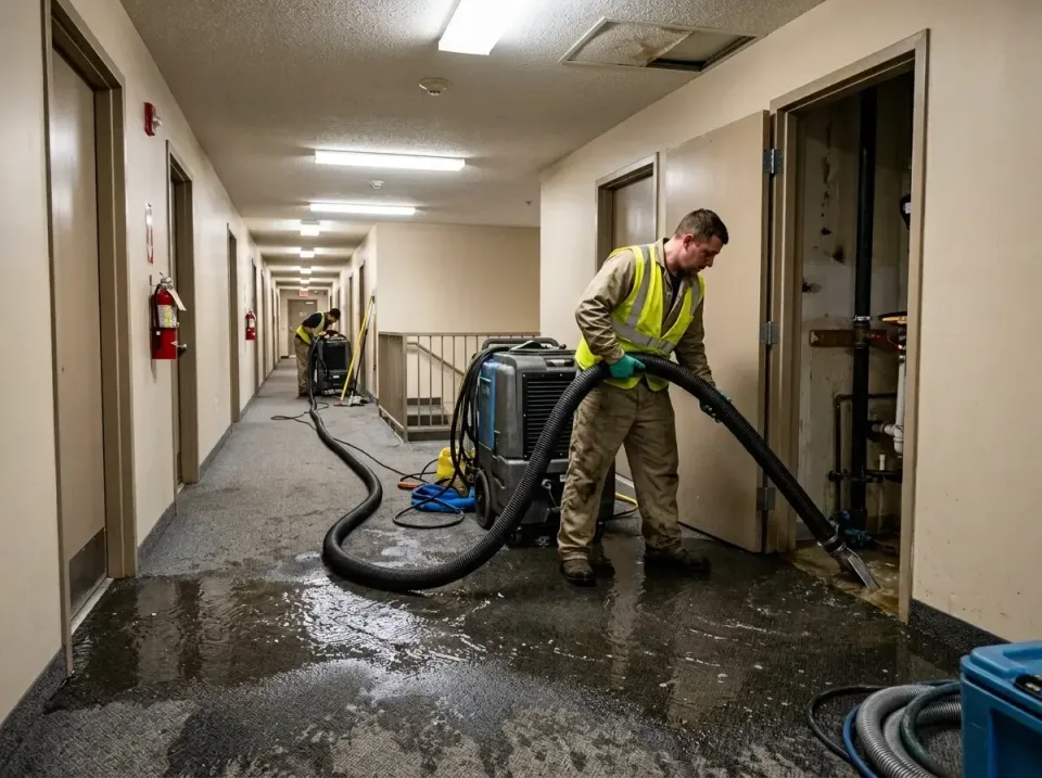 multi-unit-apartment-hallway-f-005 — frequently asked questions, Emergency Burst Pipe Water Extraction & Removal in Kenneth…